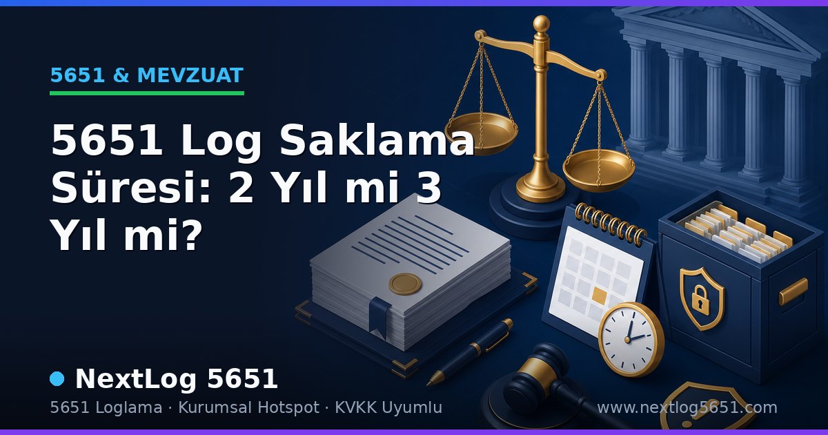5651 Log Saklama Süresi: 2 Yıl mi 3 Yıl mi?