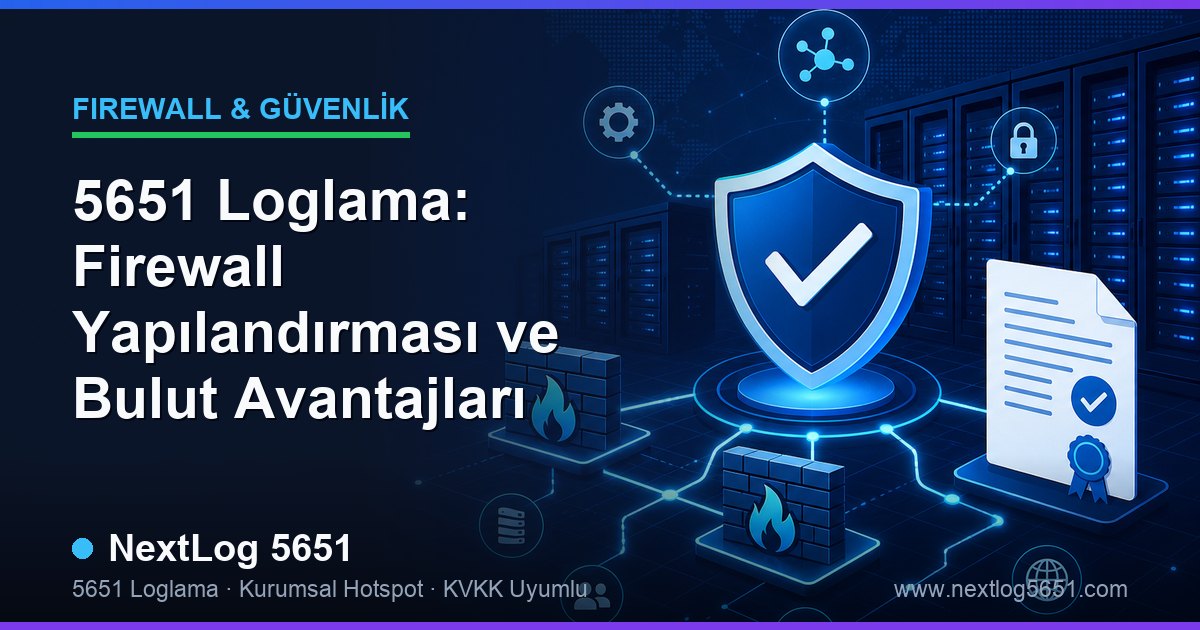 5651 Loglama: Firewall Yapılandırması ve Bulut Avantajları