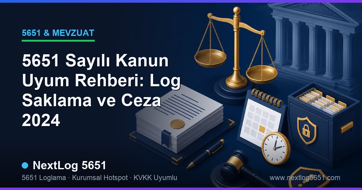 5651 Sayılı Kanun Uyum Rehberi: Log Saklama ve Ceza 2024