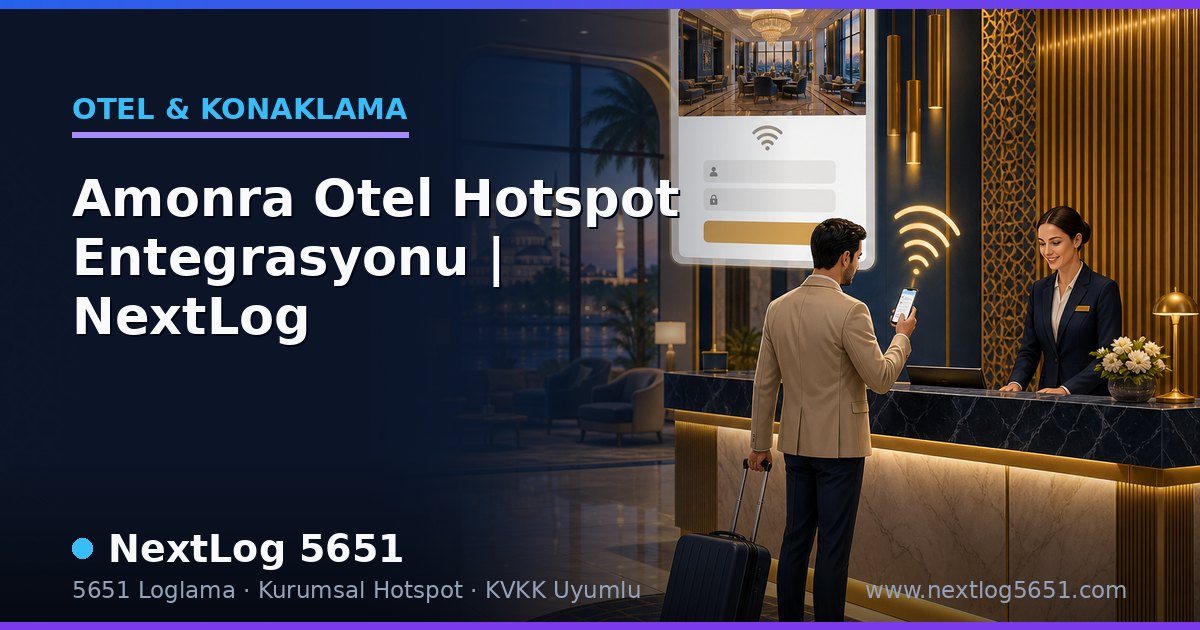 Amonra Otel Hotspot Entegrasyonu | NextLog
