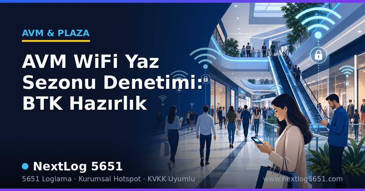 AVM WiFi Yaz Sezonu 5651 Hazırlık Listesi