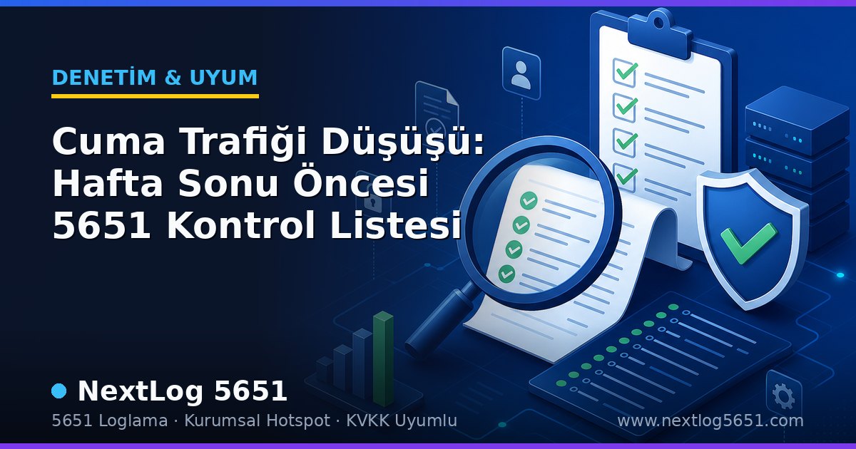 Cuma Trafiği Düşüşü: Hafta Sonu Öncesi 5651 Kontrol Listesi