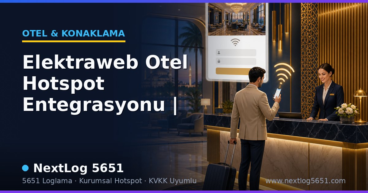 Elektraweb Otel Hotspot Entegrasyonu |