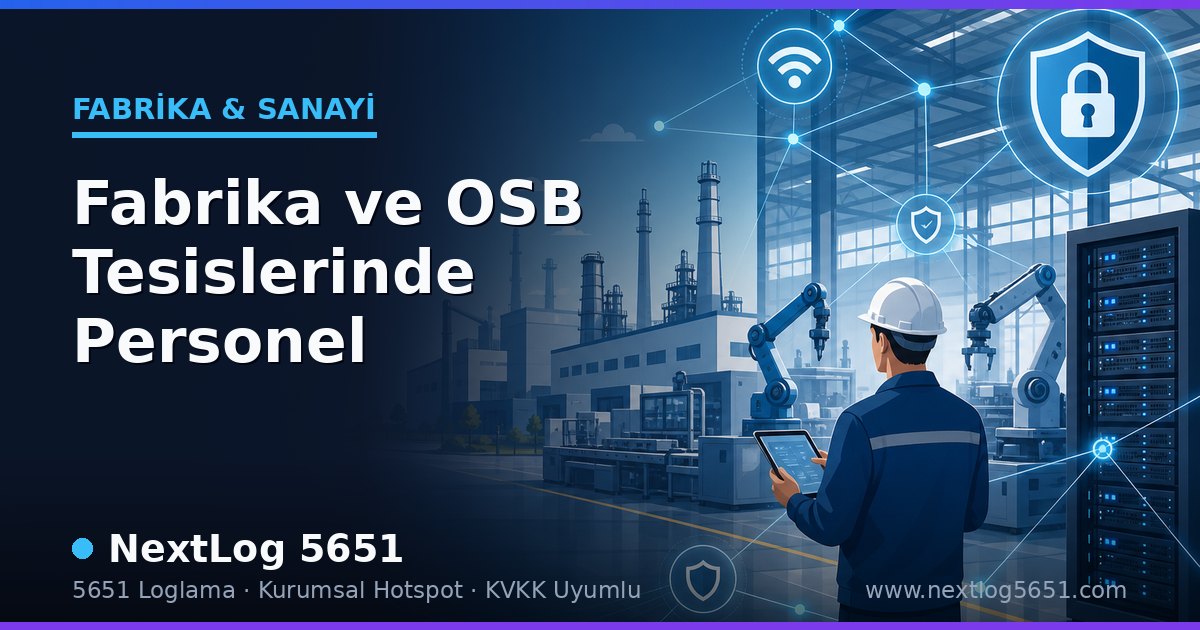 Fabrika ve OSB Tesislerinde Personel