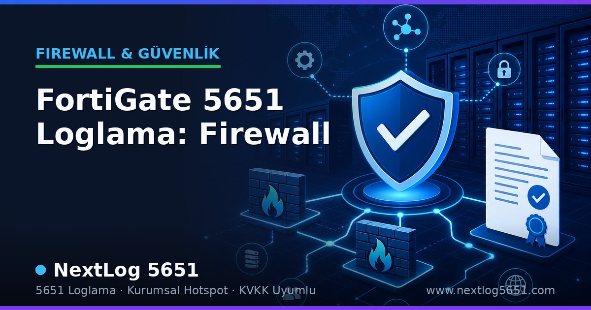 FortiGate 5651 Loglama: Firewall
