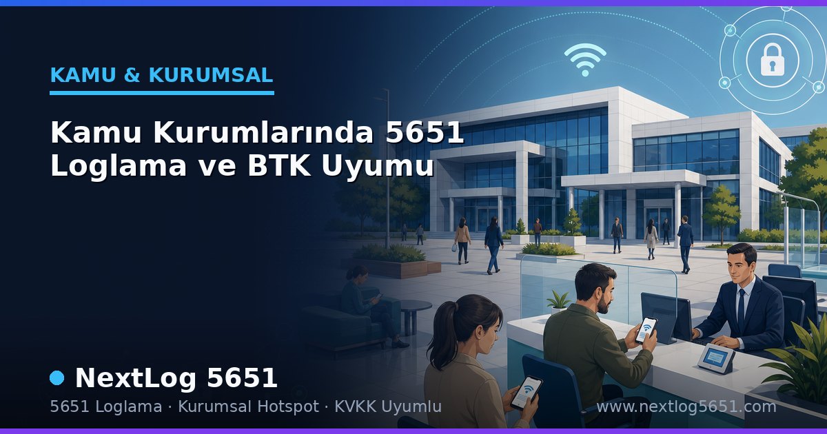 Kamu Kurumlarında 5651 Loglama ve BTK Uyumu
