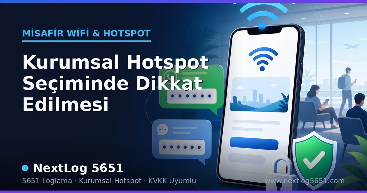 Kurumsal Hotspot Seçiminde Dikkat Edilmesi
