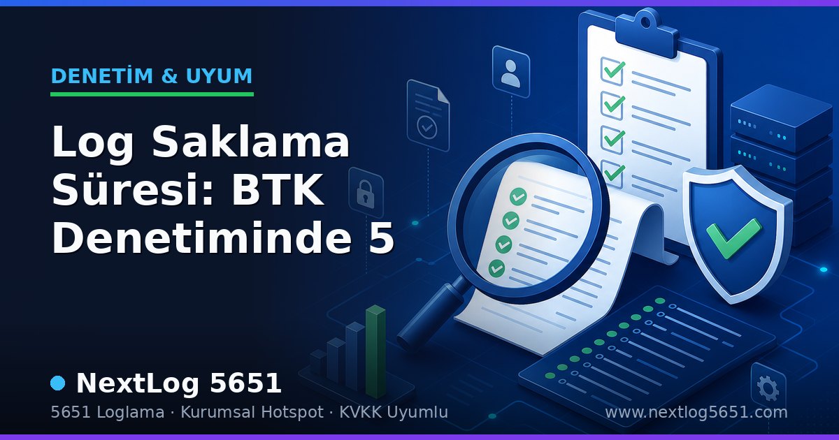 Log Saklama Süresi: BTK Denetiminde 5