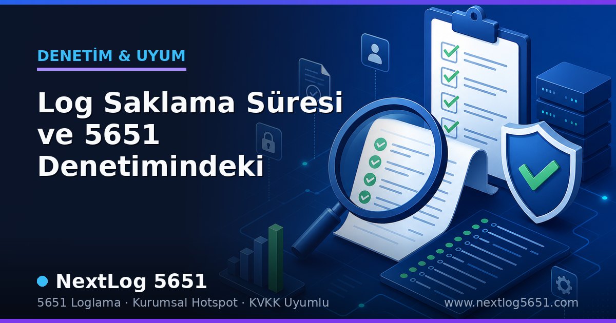 Log Saklama Süresi ve 5651 Denetimindeki