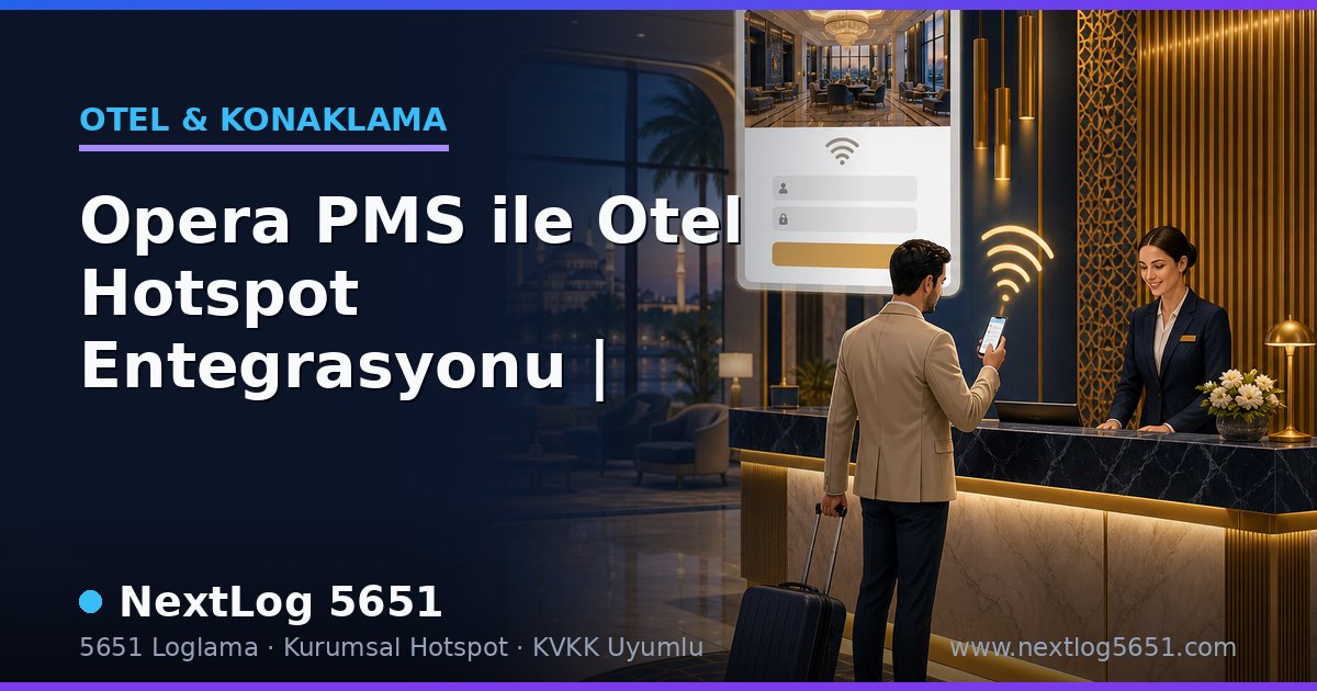 Opera PMS ile Otel Hotspot Entegrasyonu |