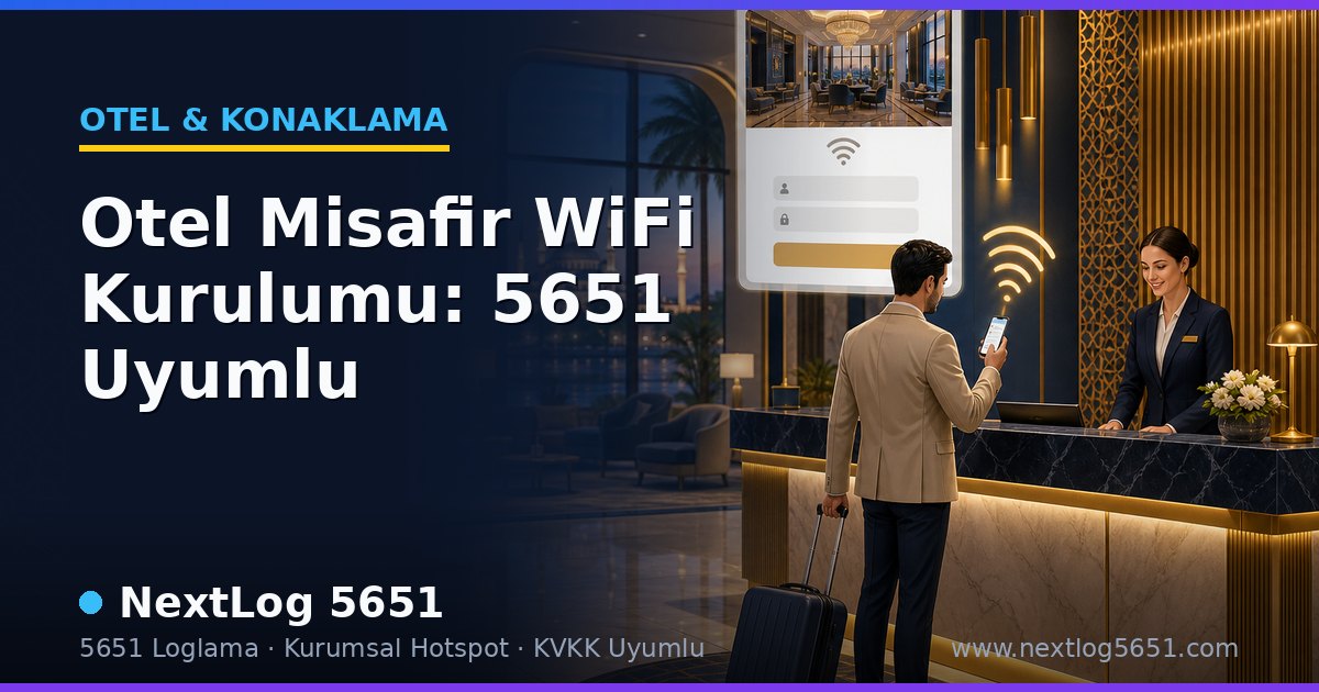 Otel Misafir WiFi Kurulumu: 5651 Uyumlu