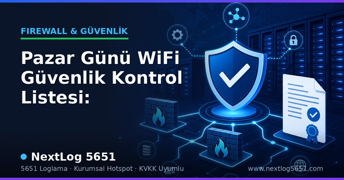 Pazar Günü WiFi Güvenlik Kontrol Listesi: