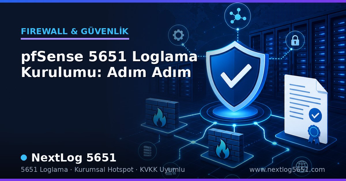 pfSense 5651 Loglama Kurulumu: Adım Adım