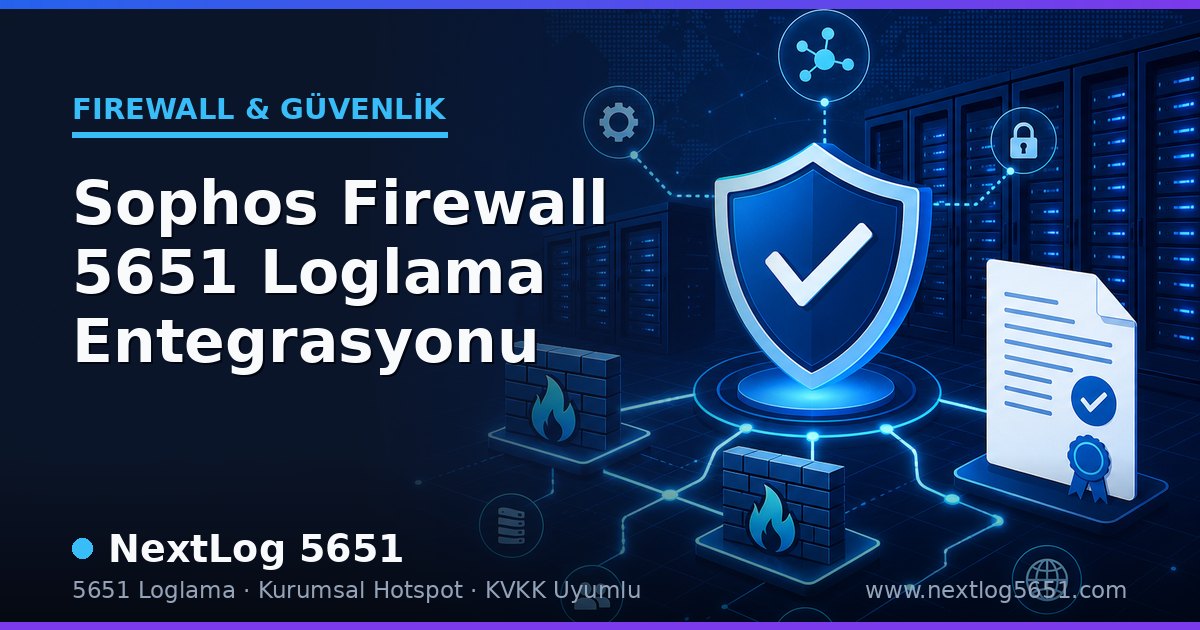 Sophos Firewall 5651 Loglama Entegrasyonu