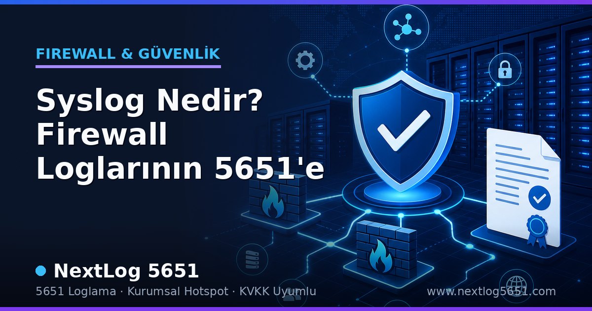 Syslog Nedir? Firewall Loglarının 5651'e