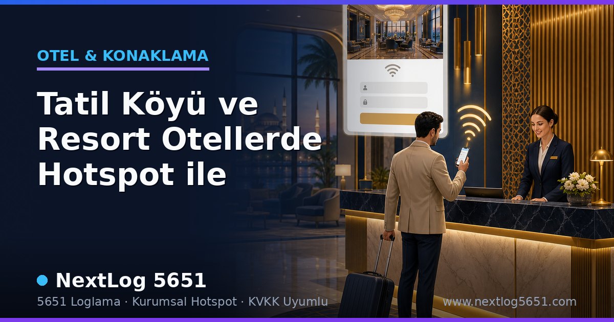 Tatil Köyü ve Resort Otellerde Hotspot ile