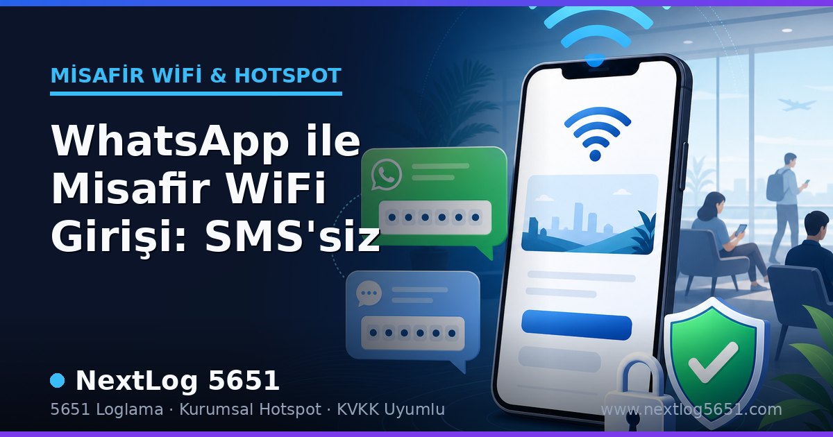 WhatsApp ile Misafir WiFi Girişi: SMS'siz