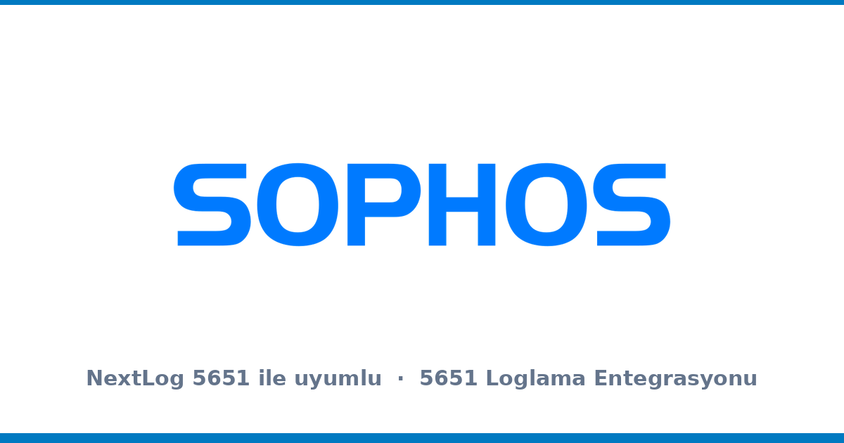 Sophos Firewall 5651 Loglama Entegrasyonu